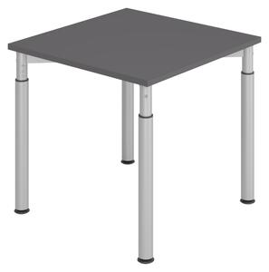 Bümö Scrivania Serie-Y - Struttura: argento, dimensioni: 80 x 80 cm, decorazione: grafite