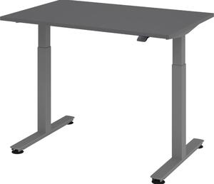 Scrivania elettrica bümö XMST - Dimensioni: 120 x 80 cm, finitura: grafite, struttura: grafite