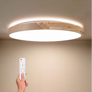 BRILAGI - Lampada LED dimmerabile PILANA LED/72W/230V rovere/beige diam. 80 cm + telecomando