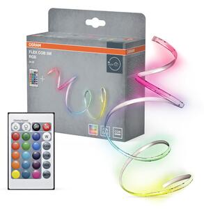 Osram - striscia LED RGB dimmerabile FLEX COB 5m LED/24W/230V + telecomando