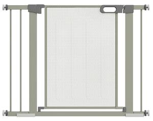 PawHut Cancellino per Cani Estensibile a Pressione con Chiusura Automatica, 75-103x76 cm, Grigio