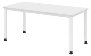 Scrivania bümö Serie H - Finitura: bianco, Dimensioni: 160 x 80 cm, Struttura: bianco