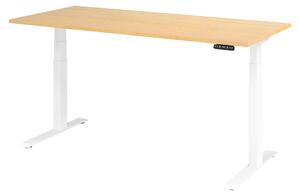Scrivania elettrica bümö XDKB - Decorazione: acero, dimensioni: 180 x 80 cm, struttura: bianco