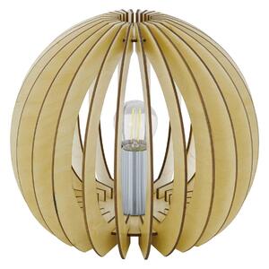 Lampada da tavolo in legno marrone chiaro interruttore E27 max. 60W/230V LED adatto Ø26cm