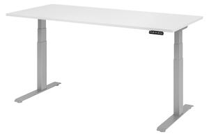 Scrivania elettrica bümö XDKB - Decorazione: bianco, struttura: argento, dimensioni: 180 x 80 cm
