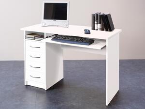 Scrivania >Taunton< bianca - 110x75x55 cm (LxAxP)