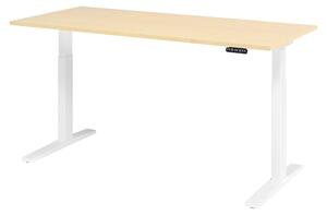 Scrivania elettrica bümö XMKA - Decorazione: acero, dimensioni: 180 x 80 cm, struttura: bianco