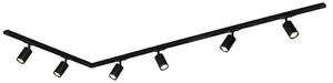 Sistema a binario Briloner Rail, set completo, 6 faretti GU10, orientabili, girevoli, nero, 2,25 m