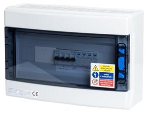 Quadro Solarmi AC25N0 per fotovoltaico, interruttori, protettori, N0, 3f, 25A