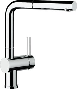 BLANCO 512402 Rubinetto LINUS-S in CROMO con leva di comando a destra / Miscelatore monocomando / Miscelatore
