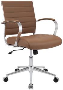 Sedia da ufficio Oakland - ecopelle - Marrone chiaro
