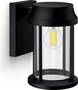Lampada da parete per facciate esterne BELLINI E27 IP44 tonda nera Philips