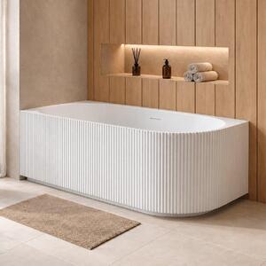 Badplaats Vasca da Bagno Havana 170 x 80 x 58 cm – Vasca Angolare – Bianco Lucido – Sinistra