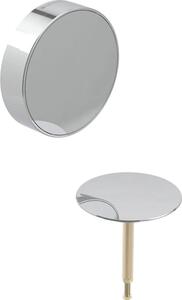 Geberit Set prefabbricato scarico vasca da bagno, Split d52mm, con comando a rotazione, cromato, 1 pz