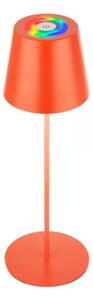 Briloner 7510012-LED Lampada da tavolo RGB dimmerabile CALIDA 2,5W/5V IP44 1200mAh arancione