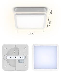 Brilagi - Lampada LED da esterno BENE LED/18W/230V 22x22 cm bianca IP54