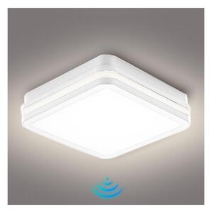Brilagi - Lampada LED da esterno con sensore BENE LED/24W/230V 26x26 cm bianca IP54