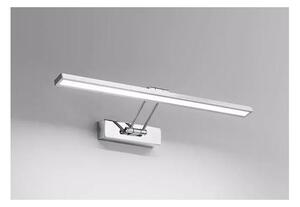 APPLIQUE QUADRO SPECCHIO LARGHEZZA 57 CM LED 12W CROMO LUCIDO DOPPIO SNODO