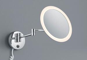 VIEW APPLIQUE DA BAGNO PER TRUCCO CON SPECCHIO ROTONDO IP44 CON LENTE DI INGRANDIMENTO LED 3W