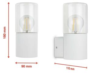 Briloner 320506TF - Applique da esterno 1xE27/12W/230V IP44 bianco