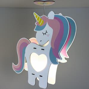 Dalber 41597 - Lampadario per bambini UNICORN 1xE27/15W/230V