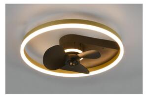 BORGHOLM PLAFONIERA CON VENTILATORE BIANCA OPPURE ORO/NERA LED 30W LUCE DIMMERABILE D50 CM