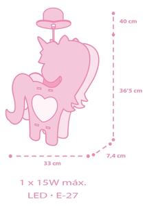 Dalber 41597 - Lampadario per bambini UNICORN 1xE27/15W/230V