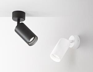 770 771 SPOT ORIENTABILE IN ALLUMINIO BIANCO O NERO DA SOFFITTO O DA PARETE PORTALAMPADA GU10 DI ISYLUCE