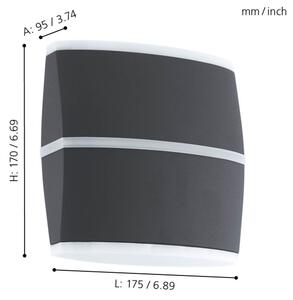 Eglo 96007 - Applique a LED da esterno PERAFITA 2xLED/6W