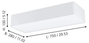 Eglo 99298 - Plafoniera POSADERRA 3xE27/28W/230V