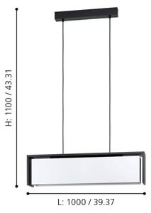 Eglo 900075 - LED RGBW Lampadario dimmerabile su corda VALDELAGRANO-Z LED/33,6W/230V
