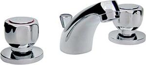 CROLLA Batteria Lavabo Scudetto 28 Ottone Cromato + Piletta 1"1/4