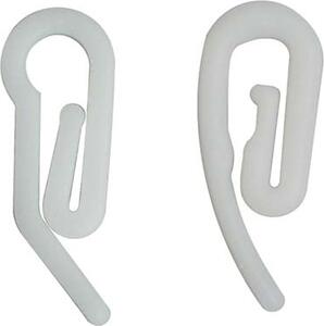 DecHome Gancio per Fettuccia a Corda Nylon Bianco Piccolo Cf Pz 1000