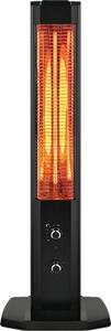 Vinco Stufa Elettrica al Carbonio a Torretta Piantana Oscillante Potenza 1200 Watt colore Nero - 2636815