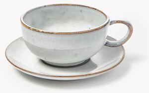 Tazza fatta a mano con piattino Nordic Sand