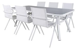Tavolo e sedie set Dallas 2400Tessile, Metallo