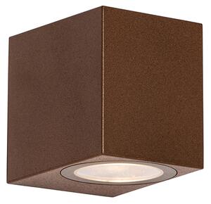 Moderna applique da esterno color ruggine in plastica - Baleno
