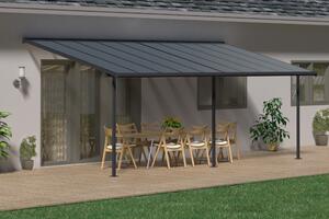 Tettoia per terrazza in alluminio Sierra Palram - Canopia 3 x 6,1 m antracite Heat Block