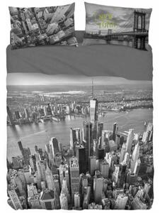 Lenzuolo copriletto una piazza Bassetti Immagine FLY OVER NY - Stampa digitale ad alta definizione