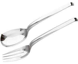 Posate da insalata in acciaio inox Living