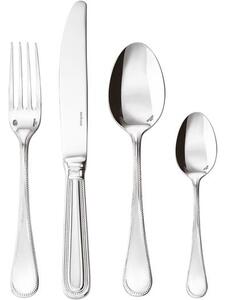 Set di 24 posate in acciaio inox lucidato Perles, 6 persone