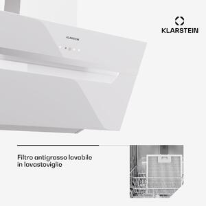 Klarstein BigBite 60 - Cappa aspirante, 60 cm, 303 m3/ora, schermo LED, frontale in vetro, app