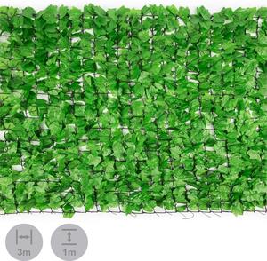 Blumfeldt Fency Dark Ivy Recinto Privacy Antivento 300x100 cm Edera Verde Chiaro