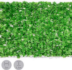 Blumfeldt Fency Dark Ivy Recinto Privacy Antivento 300x150 cm Edera Verde Chiaro