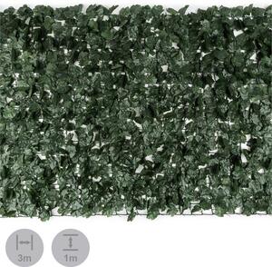 Blumfeldt Fency Dark Ivy Recinto Privacy Antivento 300x100 cm Edera Verde Scuro