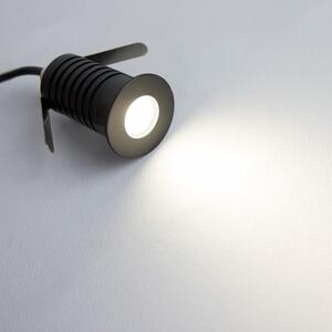 Faretto LED 3W IP67 CREE, Nero - Professional Colore Bianco Caldo 2.700K