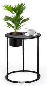 Blumfeldt Irvine - Tavolino con vaso da fiori, 41 x 50 cm (OxA), acciaio verniciato a polvere