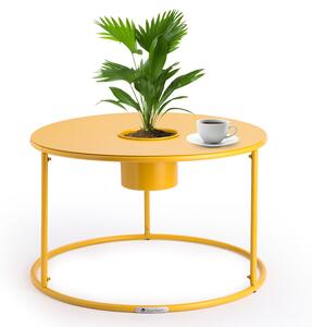 Blumfeldt Irvine tavolino da caffe con vaso di fiori 60 x 38,5 cm (OxA), acciaio verniciato a polvere