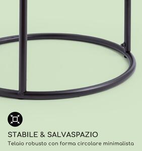 Blumfeldt Irvine - Tavolino con vaso da fiori, 41 x 50 cm (OxA), acciaio verniciato a polvere