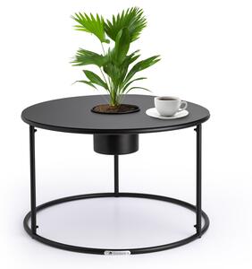Blumfeldt Irvine tavolino da caffe con vaso di fiori 60 x 38,5 cm (OxA), acciaio verniciato a polvere
